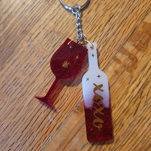 Wine keychain
